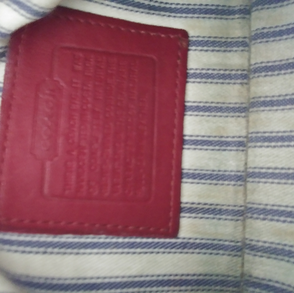 VINTAGE  COACH SKINNY COSMETIC BAG - Picture 4 of 17
